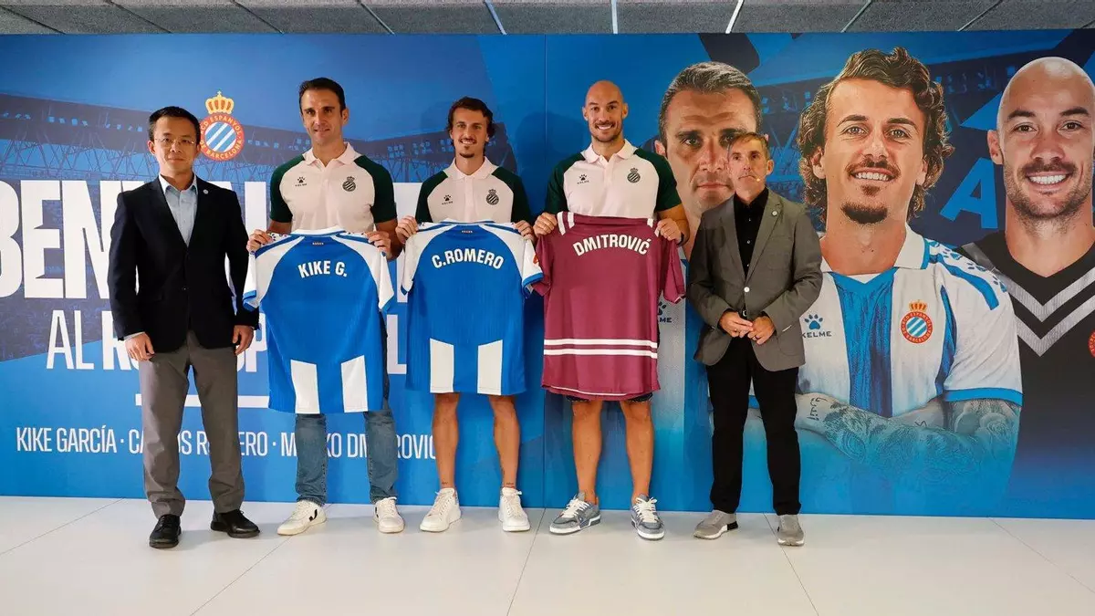 El Espanyol luce a Kike García, Marko Dmitrovic y Carlos Romero