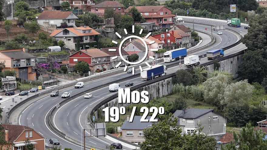El tiempo en Mos: previsión meteorológica para hoy, miércoles 15 de julio