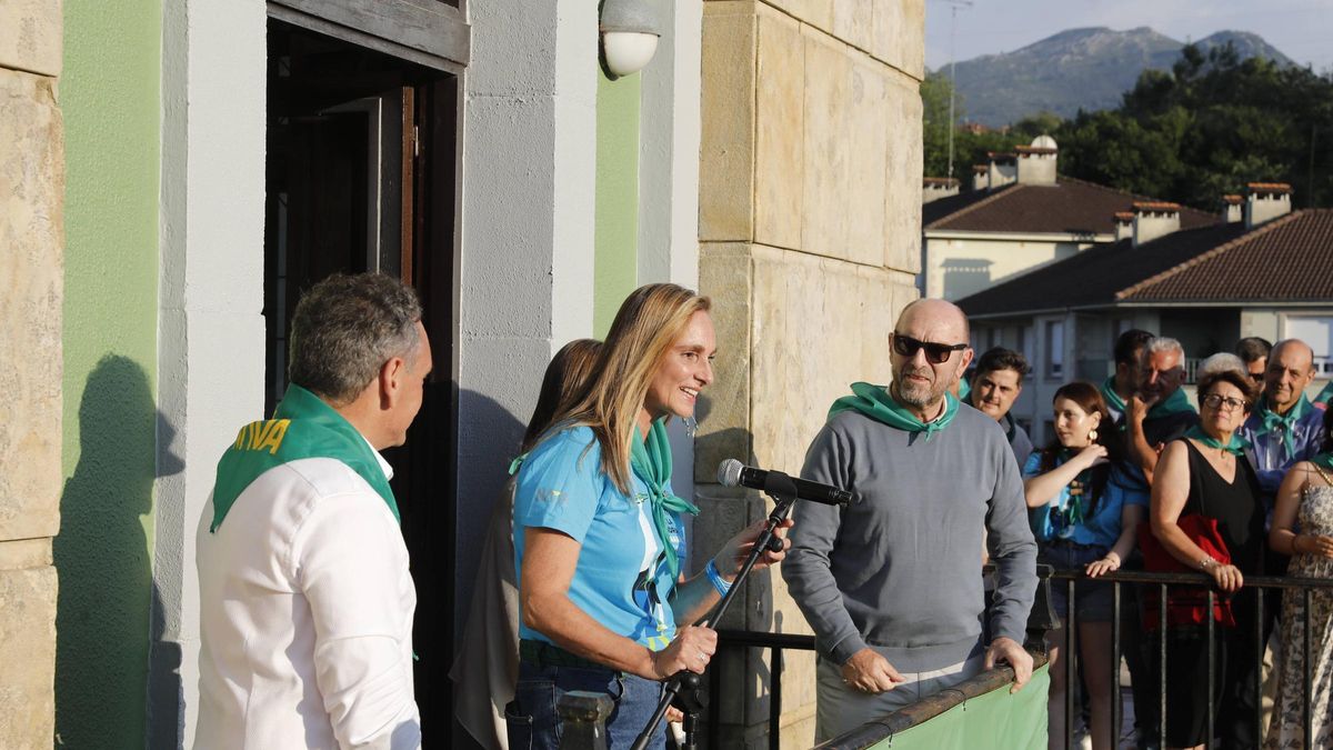 Marta Reyero durante el pregón