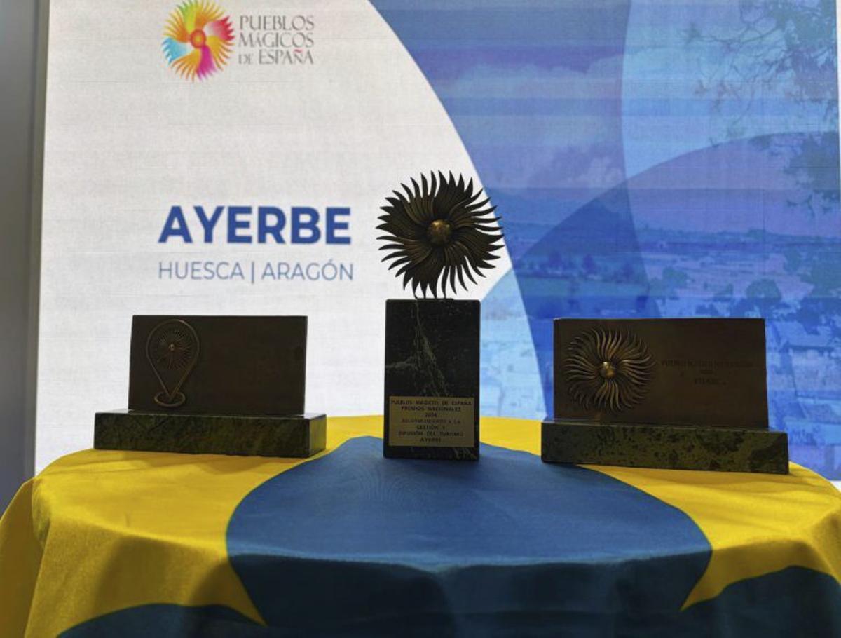 Los tres premios cosechados por la propuesta ayerbense.