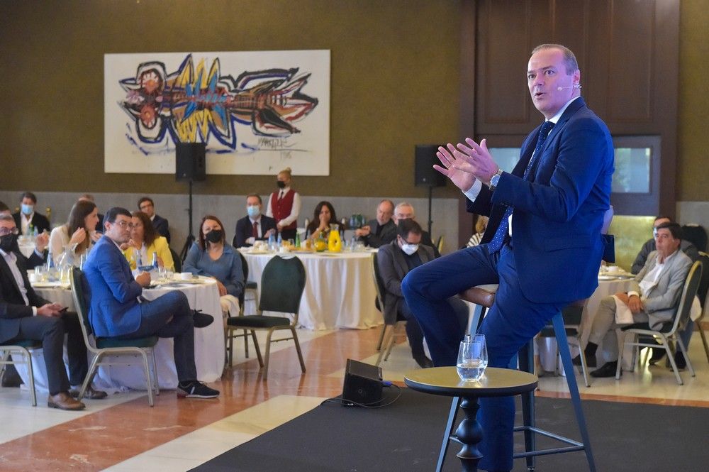 Augusto Hidalgo, en el Foro de Prensa Ibérica en Canarias