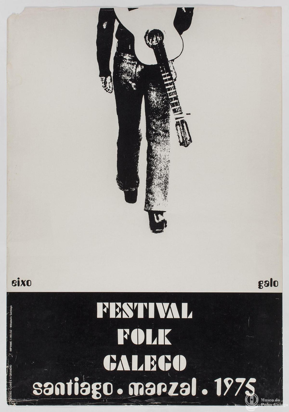 Cartaz do I festival Folk en 1975
