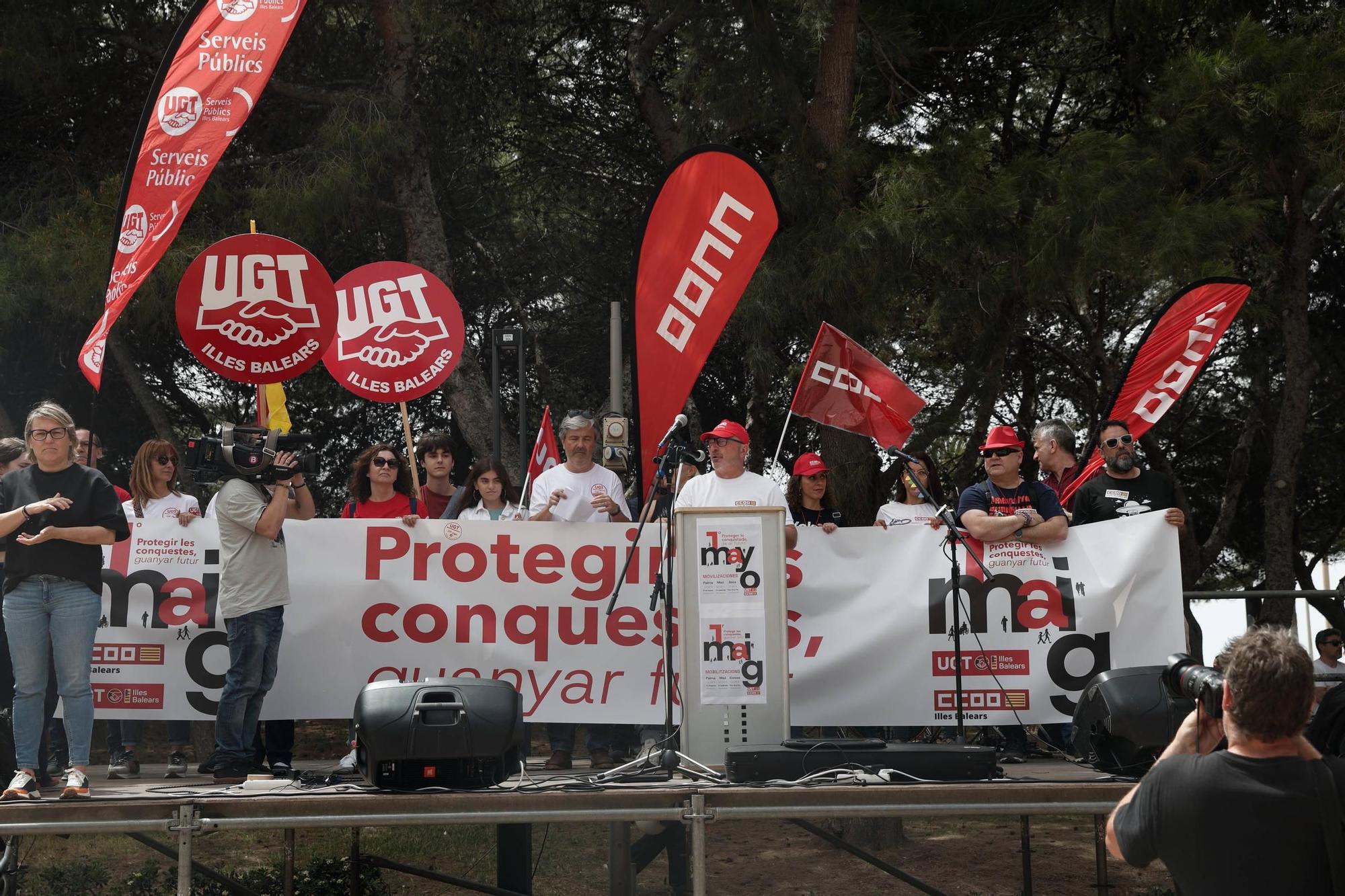 Manifestación del Día del Trabajador en Palma