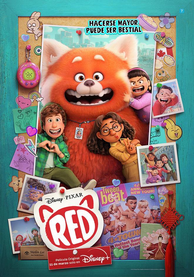 Poster de la nueva peli de Pixar, 'Turning Red'