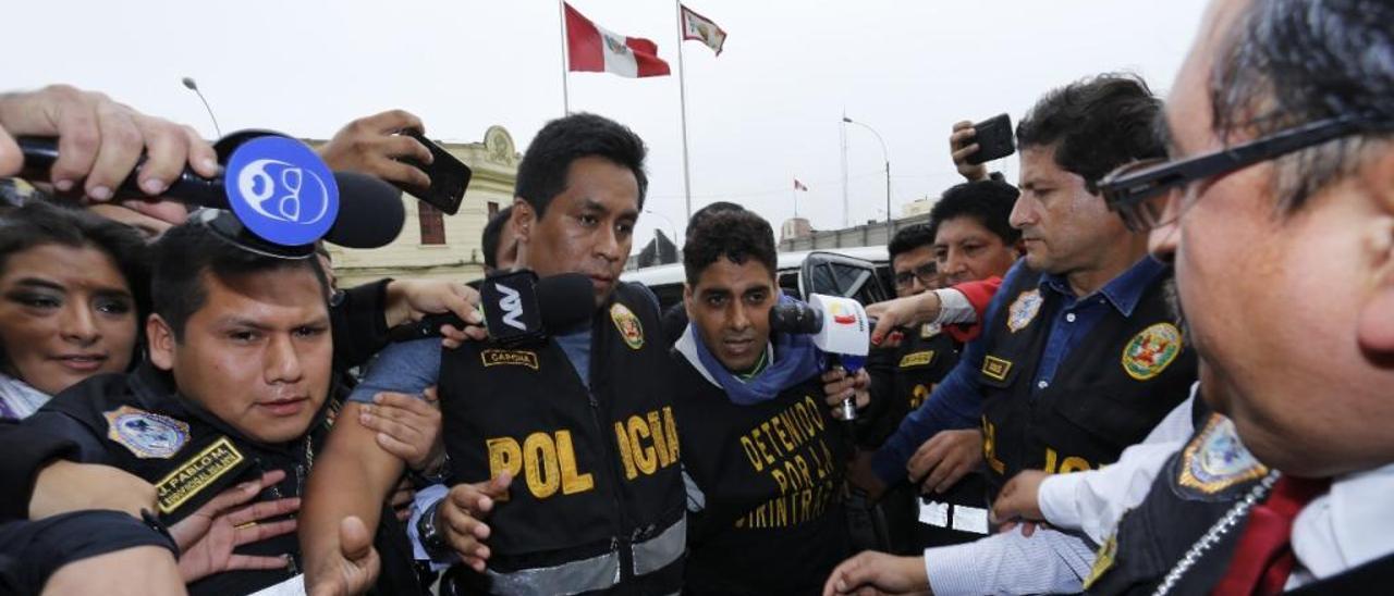 Manrique, tras ser detenido el pasado mes de marzo en Perú.