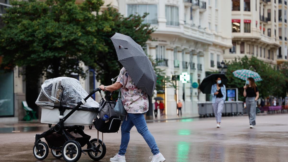 El tiempo en Valencia hoy anuncia lluvia en buena parte del territorio, según la Aemet.