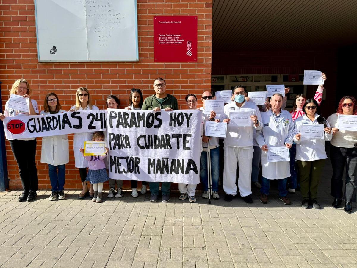 La nueva huelga de médicos en la provincia de Alicante. Hospital de Denia