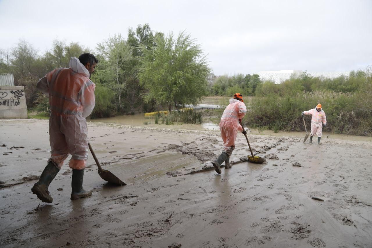 Sadeco culmina la limpieza de las zonas alcanzadas por el río