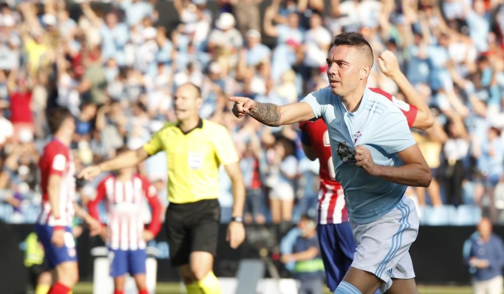 Intensidad a flor de piel en el duelo entre celestes y rojiblancos en el estadio de Balaídos.