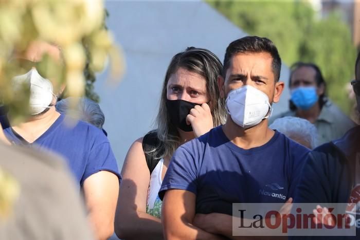 Homenaje al sindicalista atropellado ayer en Cartagena