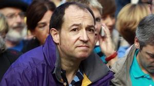 El portaveu de Sortu, Pernando Barrena, el dia 6 d’octubre en un acte del partit.