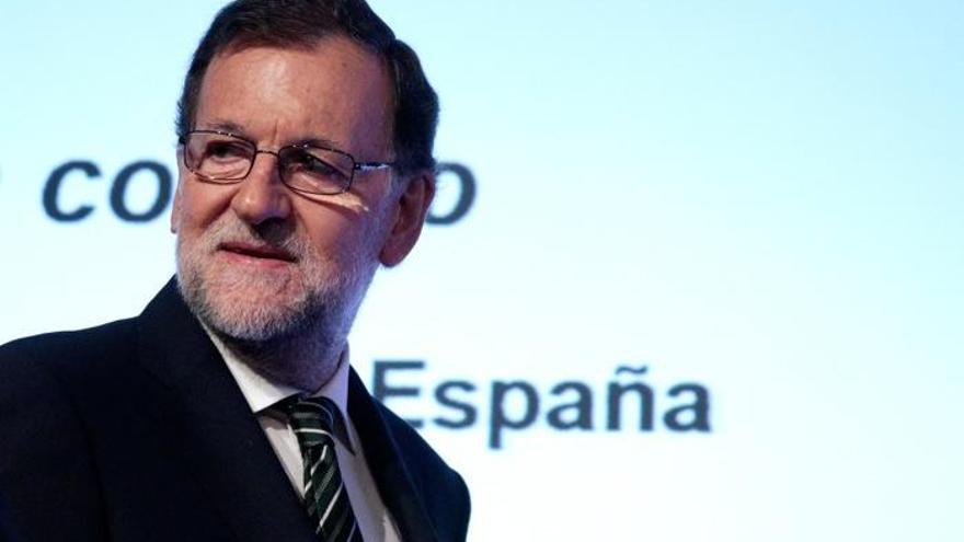 Mariano Rajoy, ayer en un acto en Madrid.