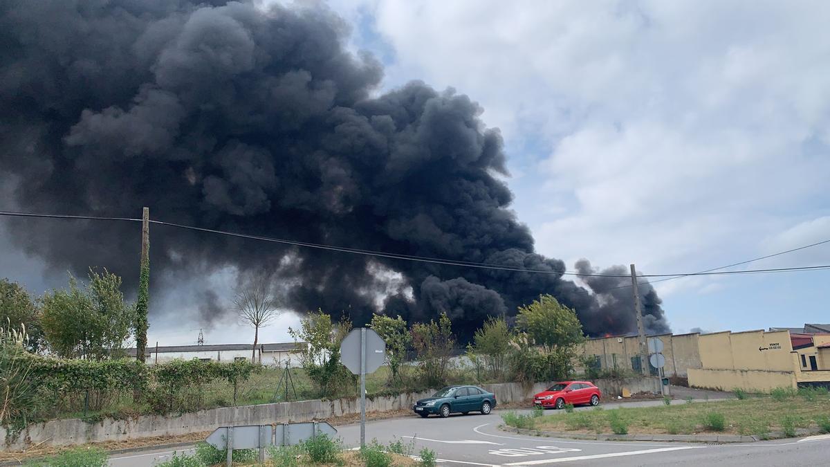 El incendio en Llanera.