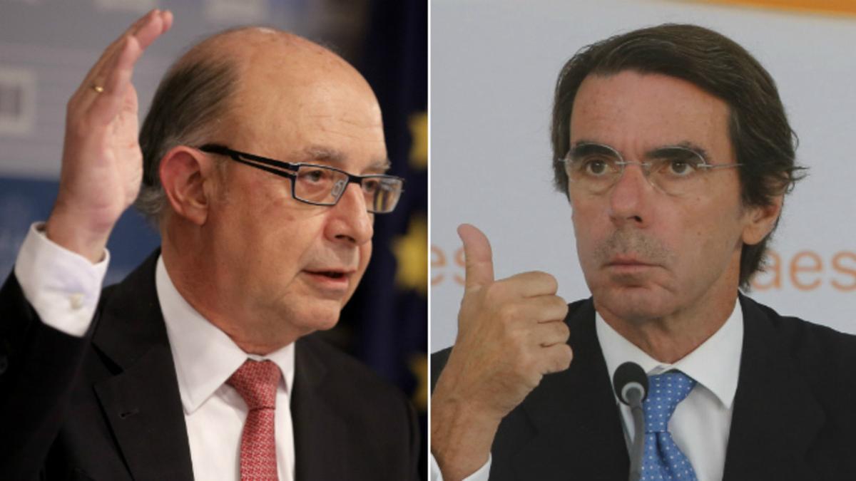 Cristóbal Montoro y José María Aznar