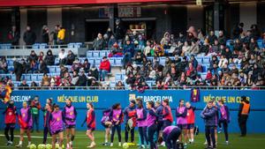 Primer entrenamiento del año del Barça femenino.