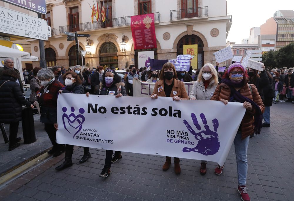 Manifestación del 8M en Sagunt.