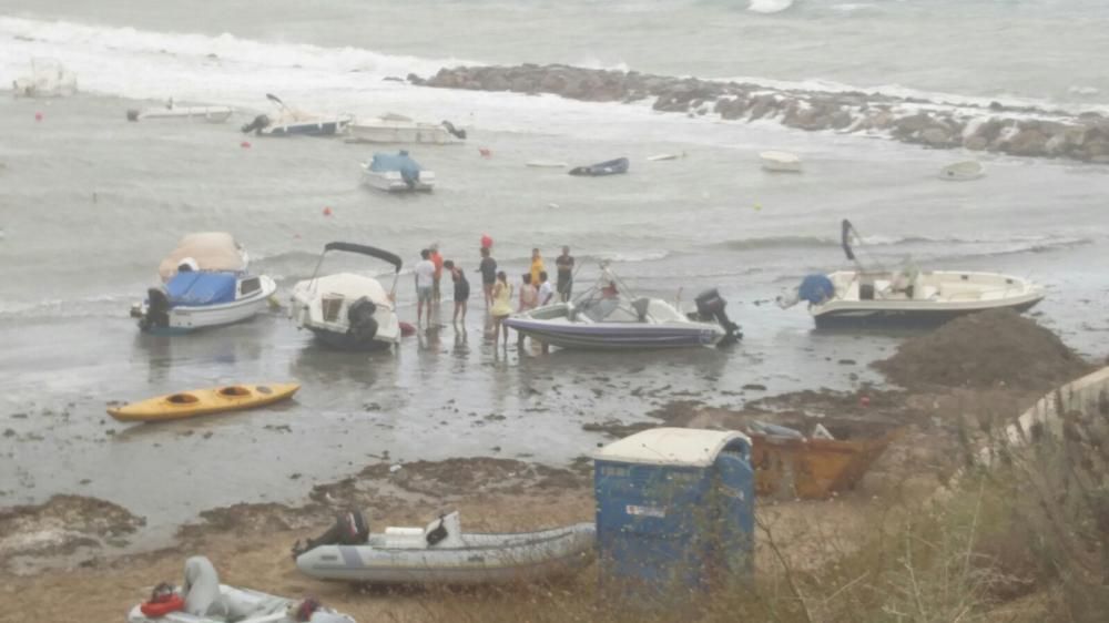 Efectos del temporal en Cabo de Palos