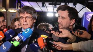 El expresident Carles Puigdemont y el exconseller Toni Comín. 