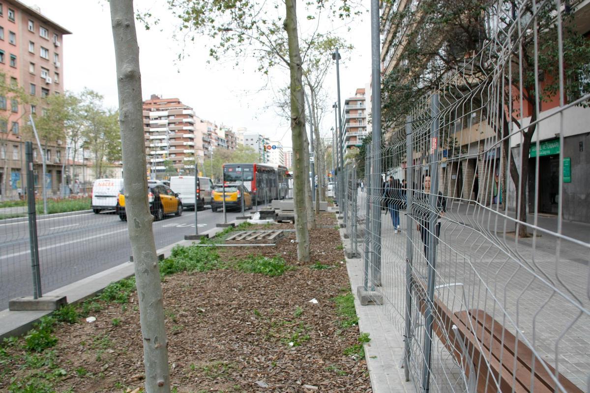 La Meridiana de Barcelona estrena tramo de obras desde Felip II hasta Fabra i Puig
