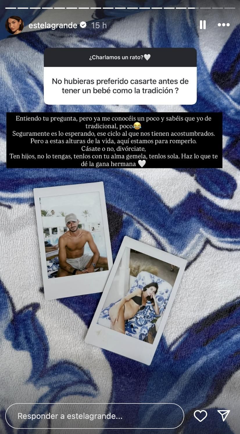 La reflexión de Estela Grande sobre las 'tradiciones' y hacer lo que cada una quiera