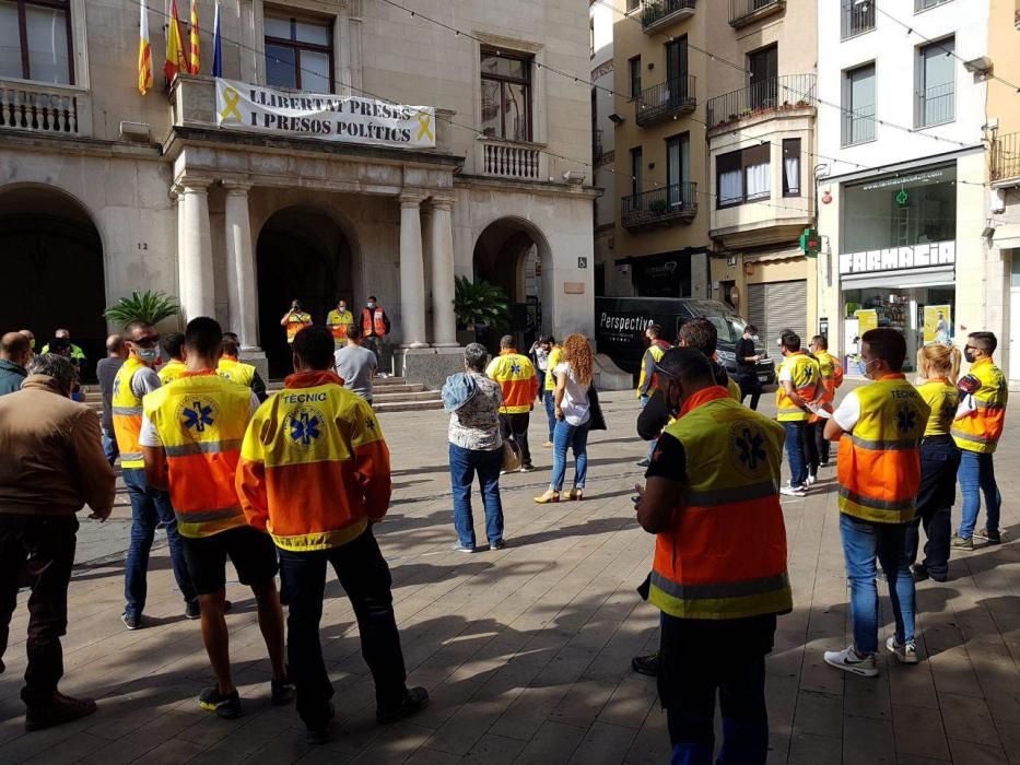 Manifestació personal sanitari comarques gironines