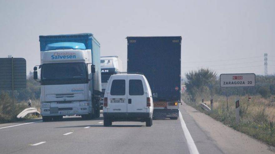 La rebaja de peaje hasta Tudela, insuficiente para los transportistas