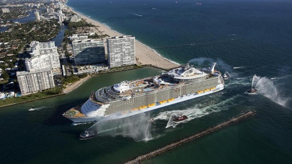 Una imagen del 'Allure of The Seas'