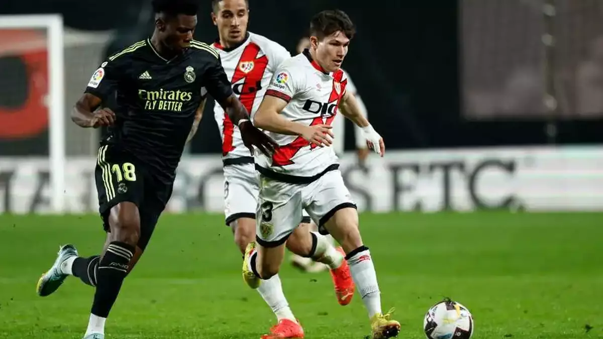 Fran García, ante el Real Madrid.