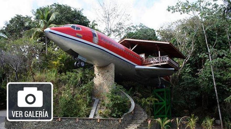 Un avión reconvertido en una lujosa suite.