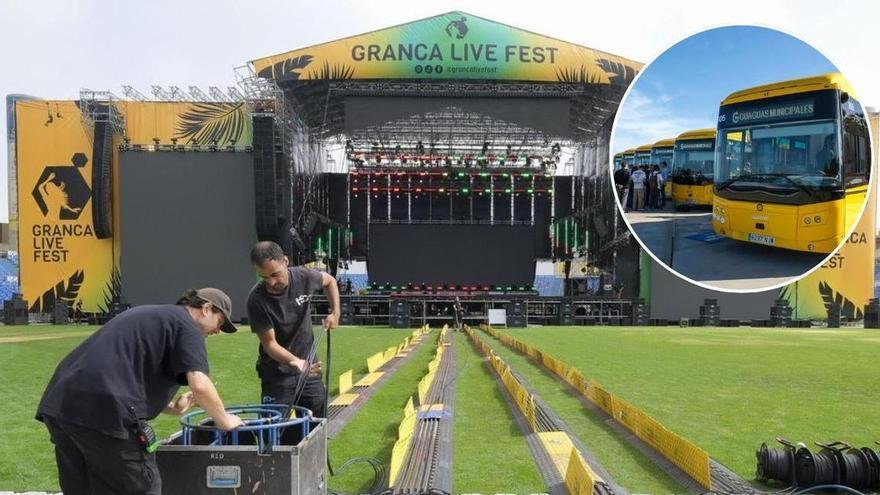 Granca Live Fest 2026: todas las rutas de Guaguas Municipales de ida y vuelta al Estadio de Gran Canaria