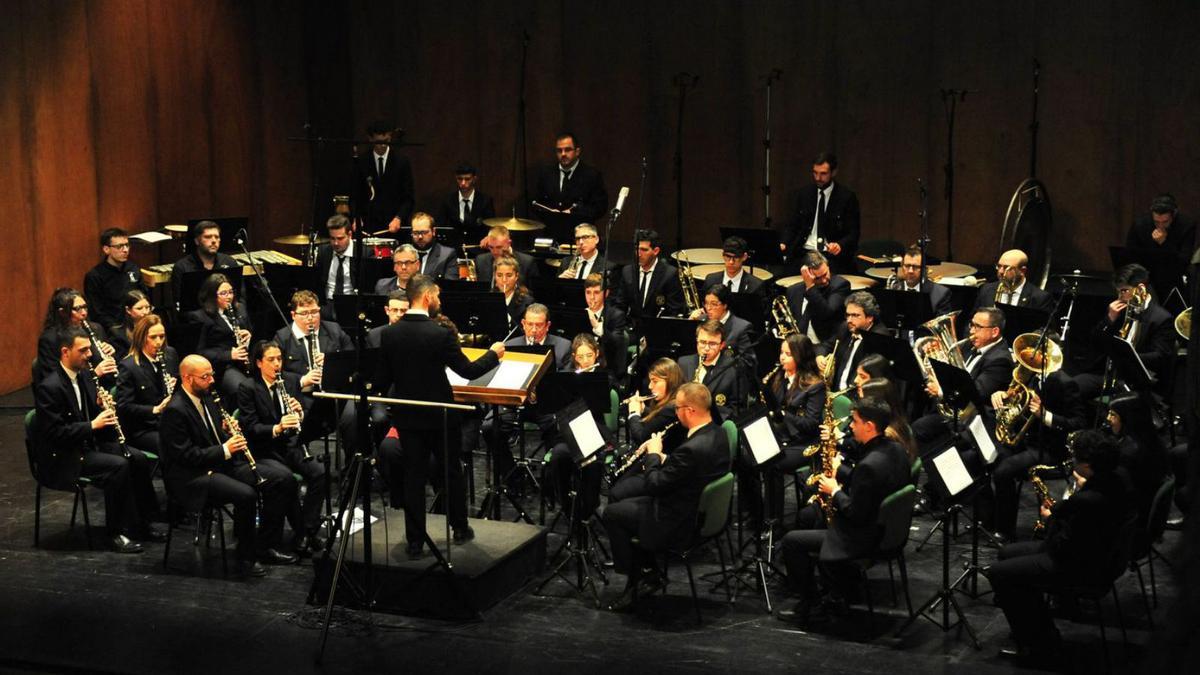Un momento del XVIII Concierto de Música Festera a cargo de La Unió Musical Contestana