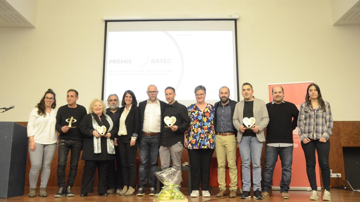 Foto de grups de tots els guardonats en els premis Batec