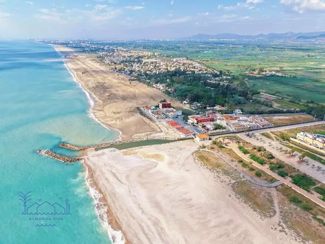Así está el litoral norte de Sagunt tras finalizar el trasvase de arena