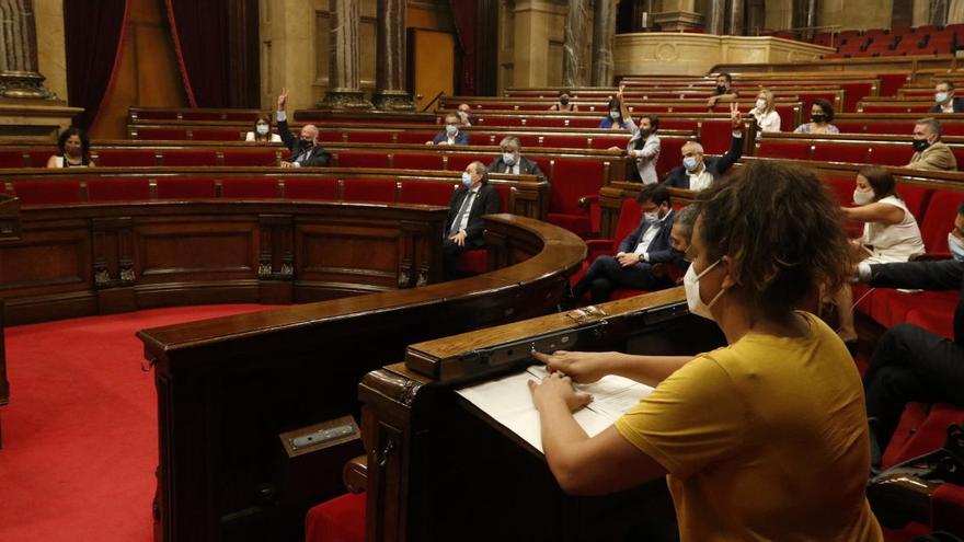Moment de ple sobre la monarquia al Parlament de Catalunya