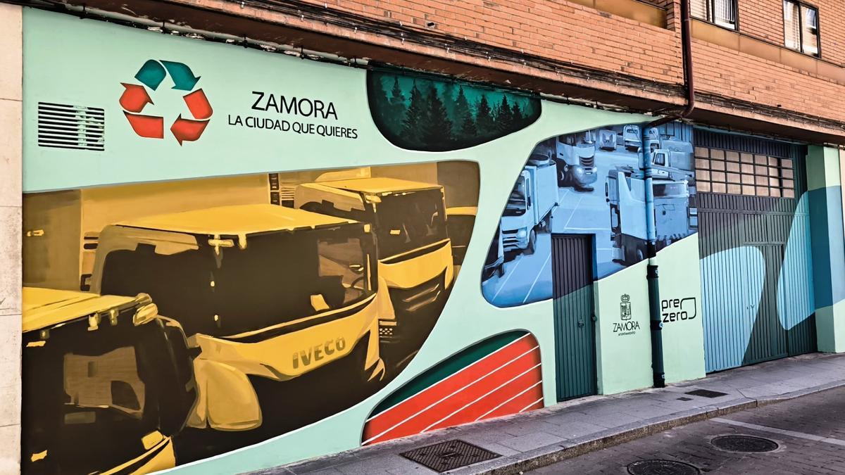 Mural de Prezero en el barrio de La Lana