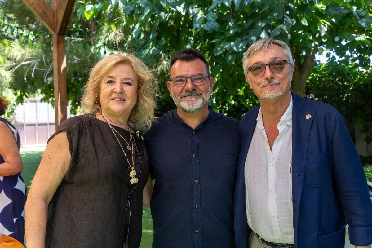 Con Marina Fuster y Sergio Moratón, delegado de la Comunidad Valenciana y Murcia de la Fundación Vicente Ferrer.
