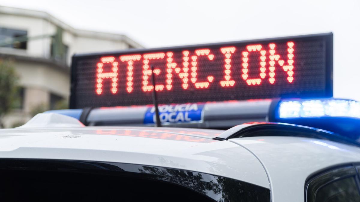 Un vehículo de la Policía Local de A Coruña.
