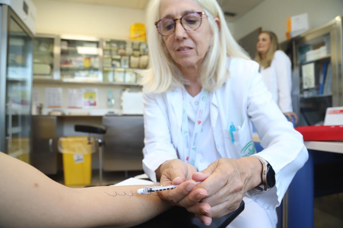 Pruebas de alergia del Hospital Reina Sofía