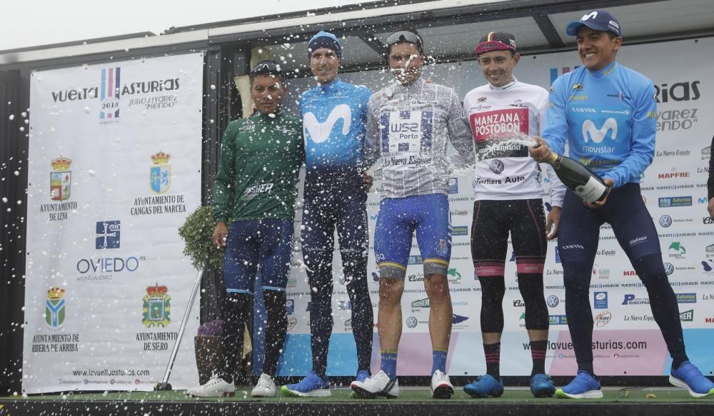 Segunda etapa de la Vuelta a Asturias entre Ribera de Arriba y el Alto del Acebo.