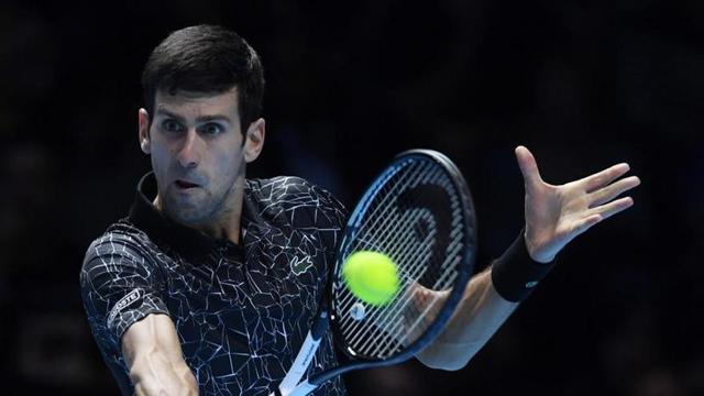 Djokovic, durante su enfrentamiento contra Isner