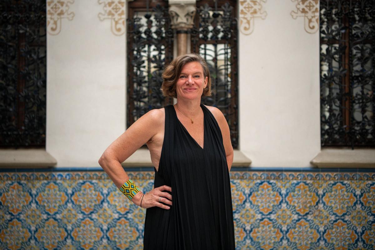 La economista Mariana Mazzucato, en el Palau Macaya de la Fundació "La Caixa"