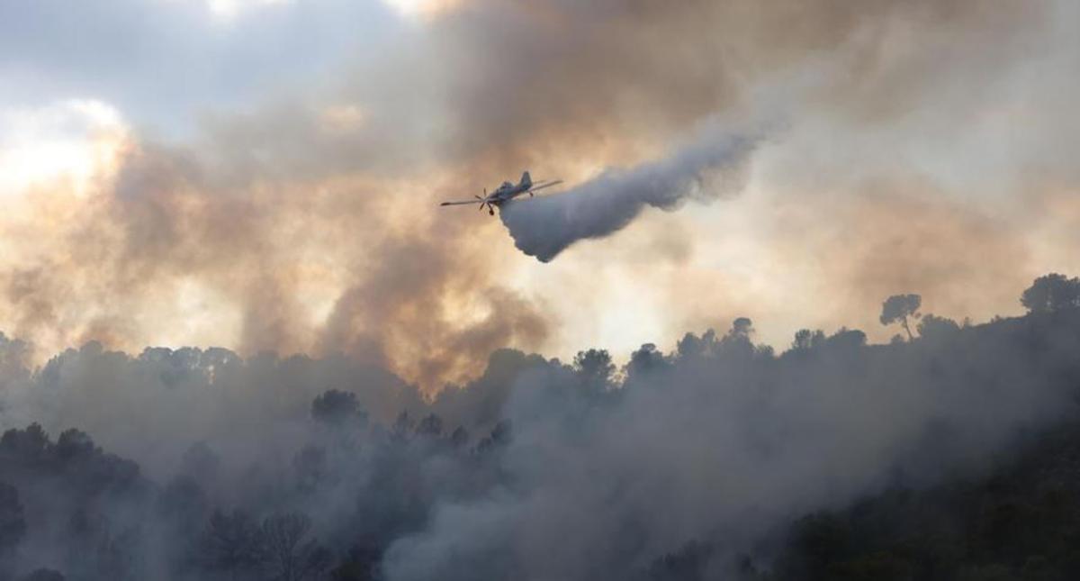 Tres incendios junto a la AP-7 entre Benicàssim y Orpesa apuntan a un pirómano