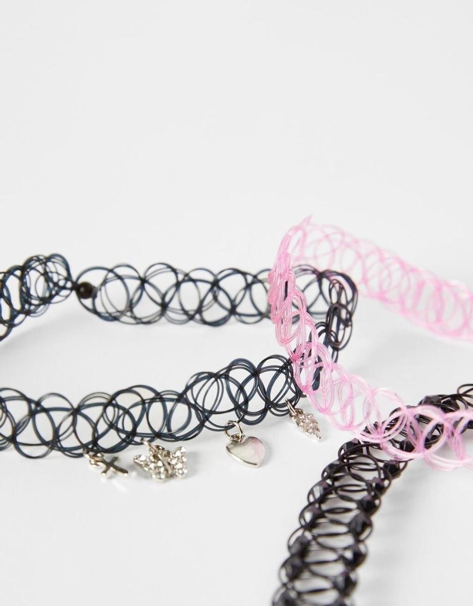 Set de tres collares estilo 'choker'