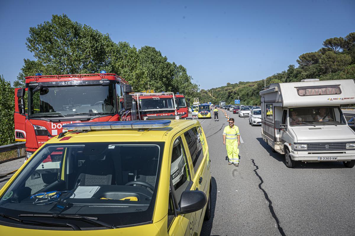 Trágica operación retorno de Sant Joan en la AP-7