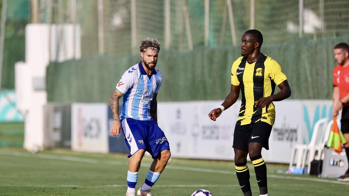 Dani Sánchez, en un momento del partido frente al Al-Ittihad de pretemporada..