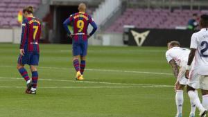 Imágenes del partido entre el FC Barcelona y el Real Madrid de la séptima jornada de LaLiga Santander, disputado en el Camp Nou en Barcelona.