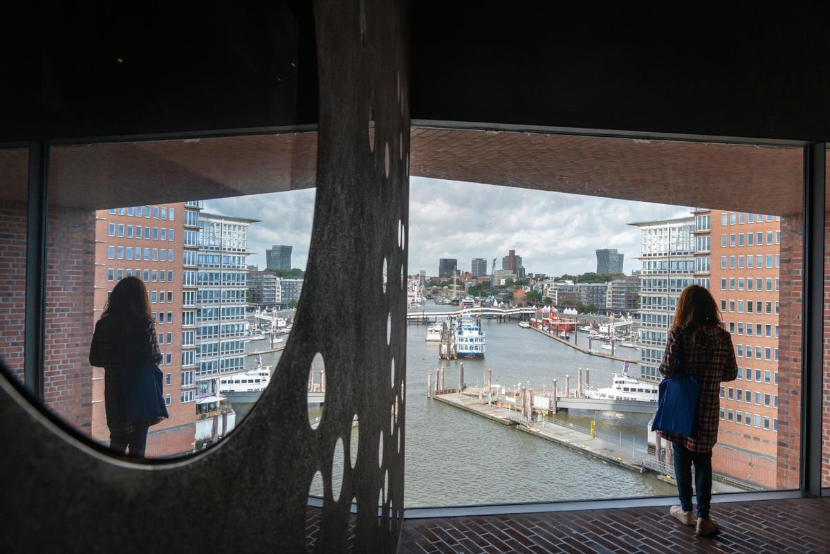 Vistas desde la Filarmónica del Elba, Elbphilharmonie.
