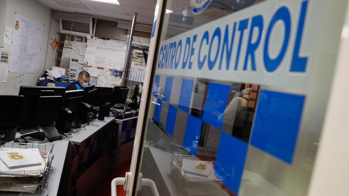 Centro de control de la Policía Local de Avilés