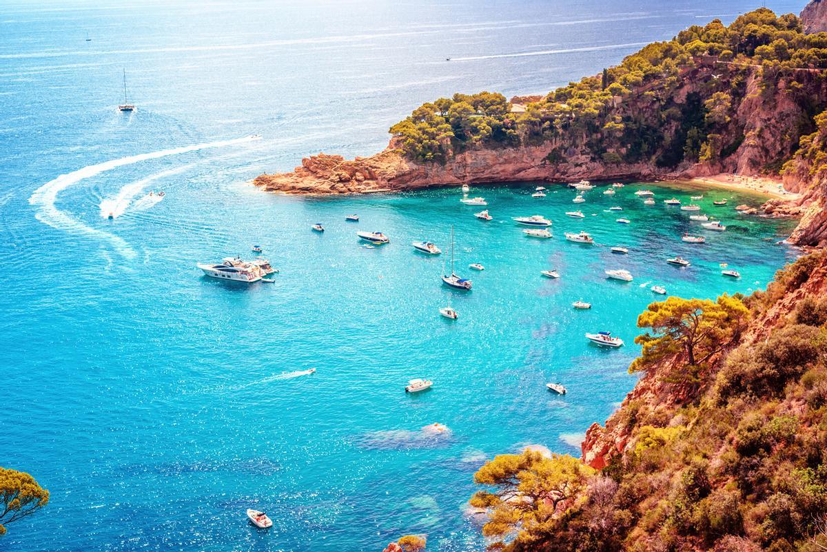 Una cala en Tossa de Mar