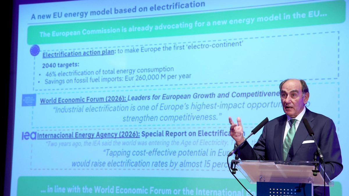Galán pide a Europa más electrificación para reducir su dependencia del petróleo y del gas